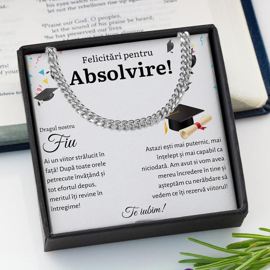 Cadou Absolvire Fiu - Colier Eternal Link