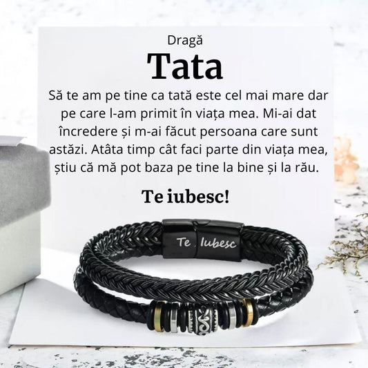 Cadou Tata - Bratara Piele