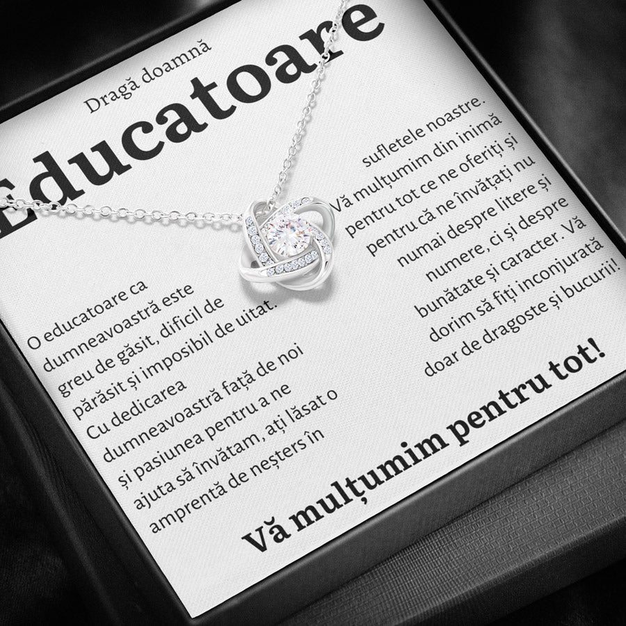 Cadou Educatoare - Colier Love Knot