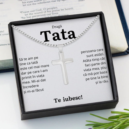 Cadou Tata - Colier Cruce Incredere