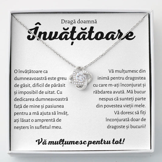 Cadou Invatatoare Sing - Colier Love Knot