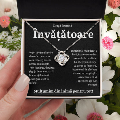 Cadou Invatatoare BLK - Colier Love Knot