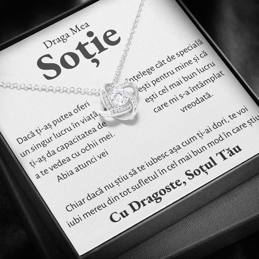 Cadou Sotie - Colier Love Knot Mereu